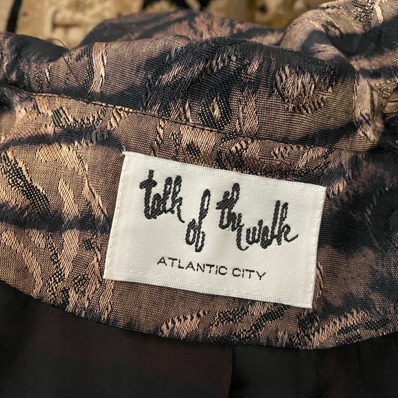 TALK OF THE WALK sz 10 Brown animal print jacket - Picture 3 of 6